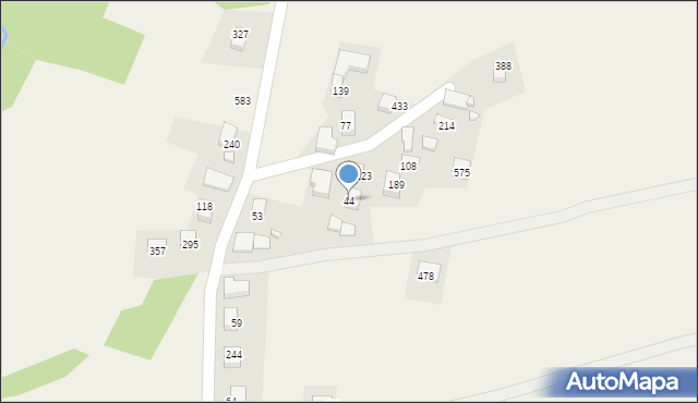 Mystków, Mystków, 44, mapa Mystków