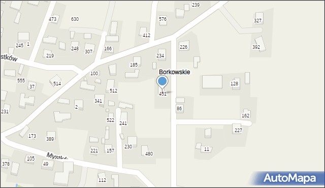 Mystków, Mystków, 451, mapa Mystków
