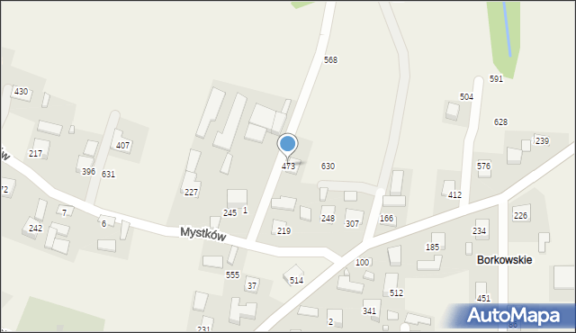 Mystków, Mystków, 473, mapa Mystków
