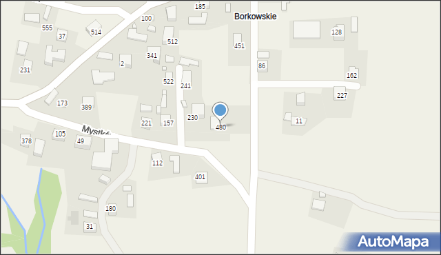 Mystków, Mystków, 480, mapa Mystków