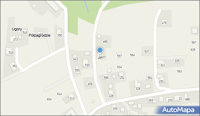 Mystków, Mystków, 485, mapa Mystków