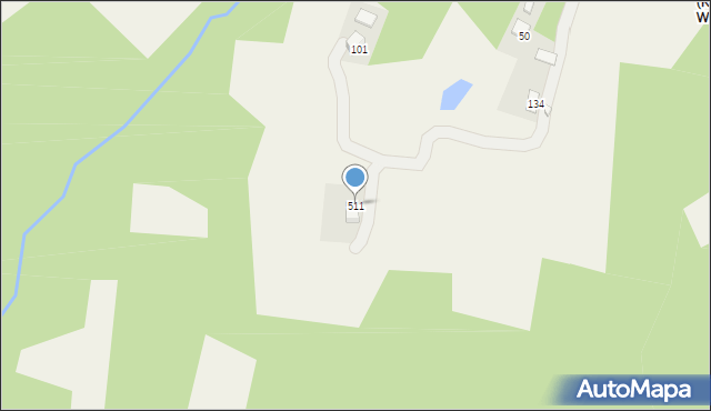 Mystków, Mystków, 511, mapa Mystków