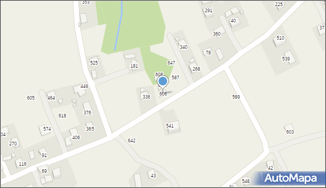 Mystków, Mystków, 606, mapa Mystków