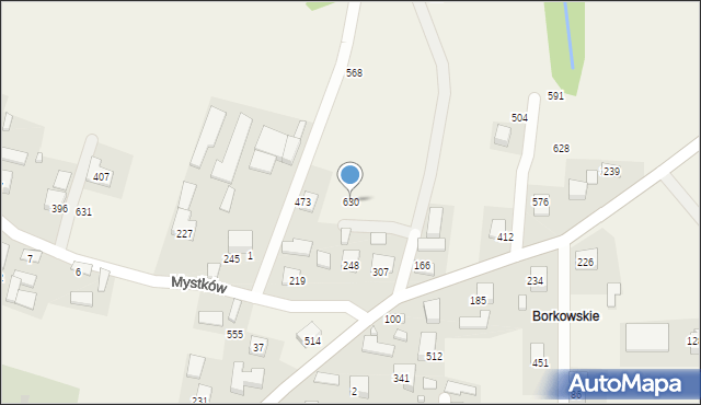Mystków, Mystków, 630, mapa Mystków