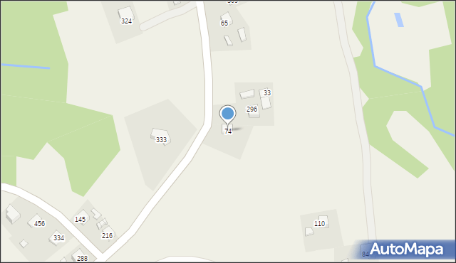 Mystków, Mystków, 74, mapa Mystków