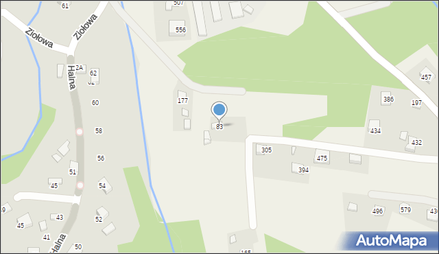 Mystków, Mystków, 83, mapa Mystków