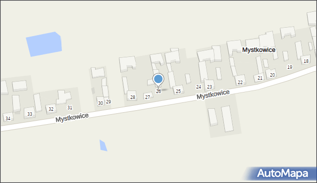 Mystkowice, Mystkowice, 26, mapa Mystkowice