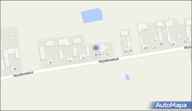 Mystkowice, Mystkowice, 32, mapa Mystkowice