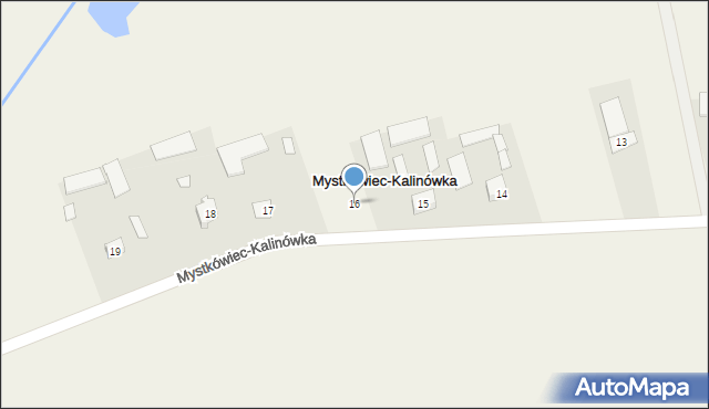 Mystkówiec-Kalinówka, Mystkówiec-Kalinówka, 16, mapa Mystkówiec-Kalinówka