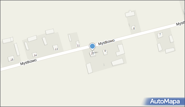 Mystkowo, Mystkowo, 10, mapa Mystkowo
