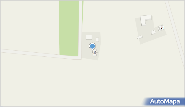 Mystkowo, Mystkowo, 25a, mapa Mystkowo