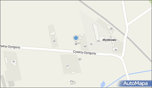 Mystkowo, Mystkowo, 48, mapa Mystkowo