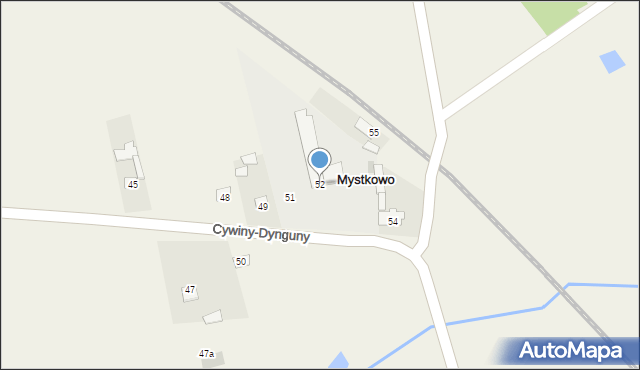 Mystkowo, Mystkowo, 52, mapa Mystkowo
