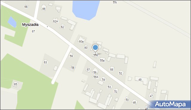 Myszadła, Myszadła, 55b, mapa Myszadła