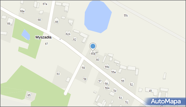 Myszadła, Myszadła, 60a, mapa Myszadła