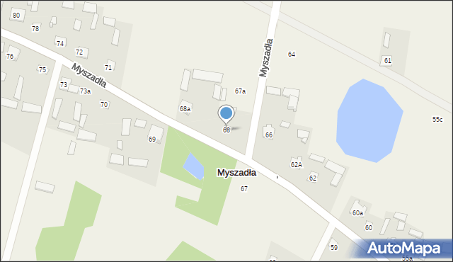 Myszadła, Myszadła, 68, mapa Myszadła