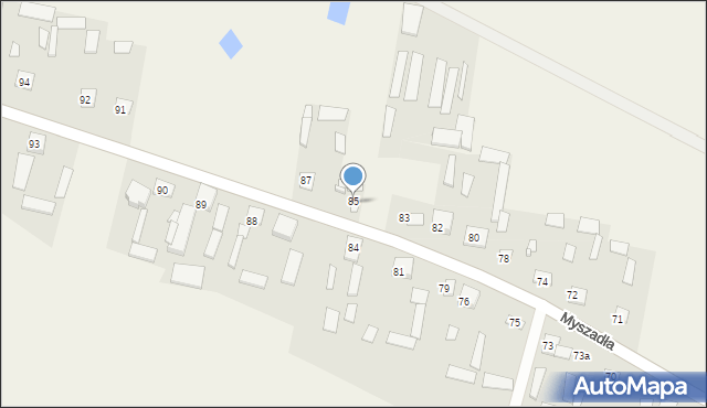 Myszadła, Myszadła, 86, mapa Myszadła
