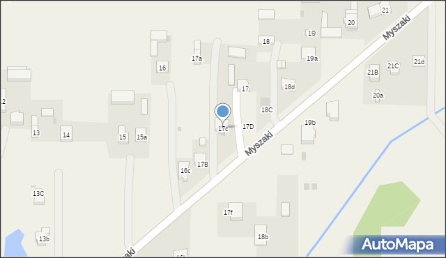 Myszaki, Myszaki, 17c, mapa Myszaki