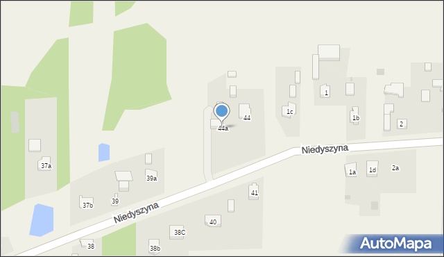 Myszaki, Myszaki, 44a, mapa Myszaki