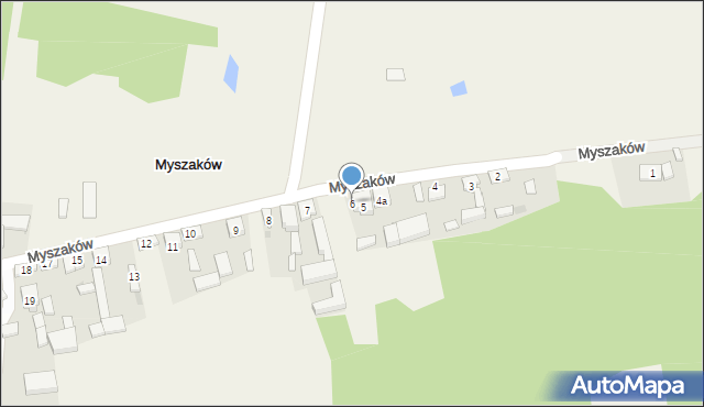 Myszaków, Myszaków, 6, mapa Myszaków