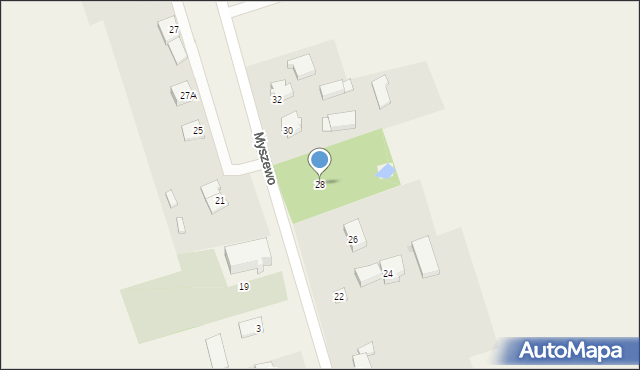 Myszewo, Myszewo, 28, mapa Myszewo