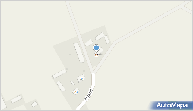 Myszki, Myszki, 25, mapa Myszki