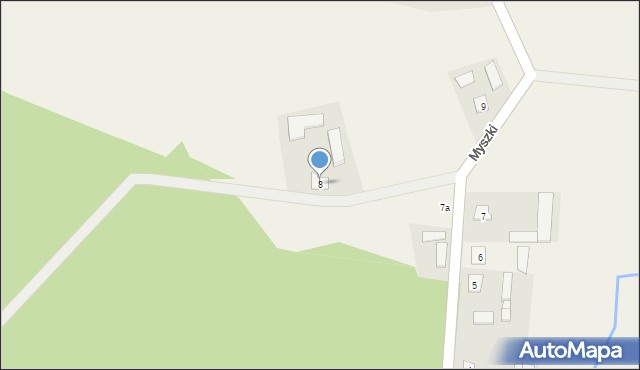 Myszki, Myszki, 8, mapa Myszki