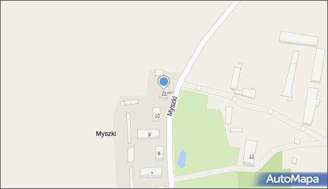 Myszki, Myszki, 11, mapa Myszki