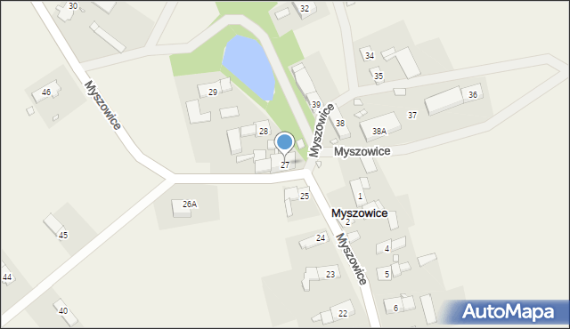 Myszowice, Myszowice, 27, mapa Myszowice