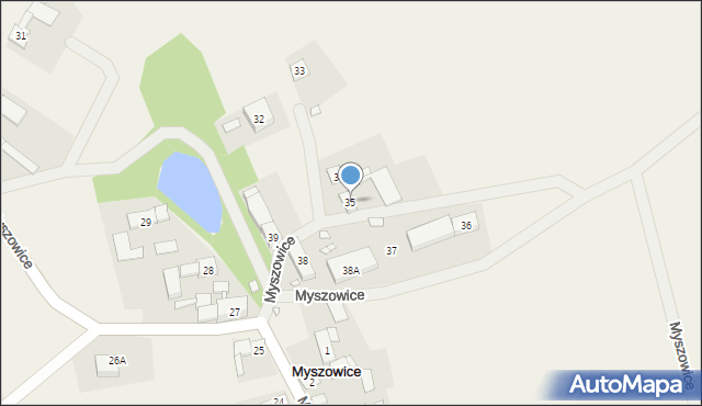 Myszowice, Myszowice, 35, mapa Myszowice