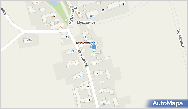 Myszowice, Myszowice, 4, mapa Myszowice