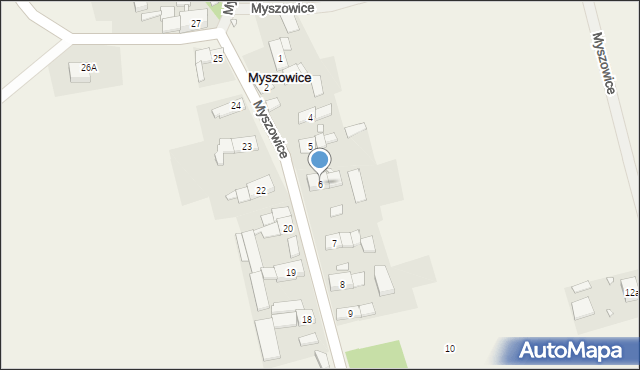 Myszowice, Myszowice, 6, mapa Myszowice
