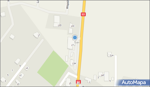 Myszyniec Stary, Myszyniec Stary, 13b, mapa Myszyniec Stary