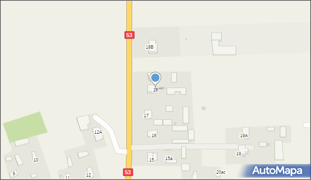 Myszyniec Stary, Myszyniec Stary, 18, mapa Myszyniec Stary
