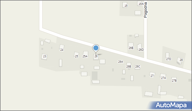 Myszyniec Stary, Myszyniec Stary, 26f, mapa Myszyniec Stary