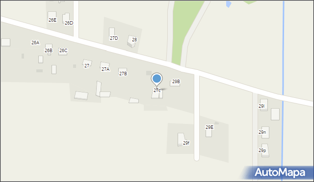 Myszyniec Stary, Myszyniec Stary, 27c, mapa Myszyniec Stary