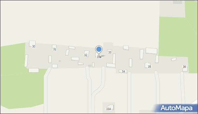 Myszyniec Stary, Myszyniec Stary, 33e, mapa Myszyniec Stary