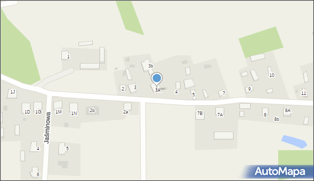 Myszyniec Stary, Myszyniec Stary, 3A, mapa Myszyniec Stary