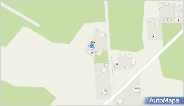 Myszyniec Stary, Myszyniec Stary, 50, mapa Myszyniec Stary