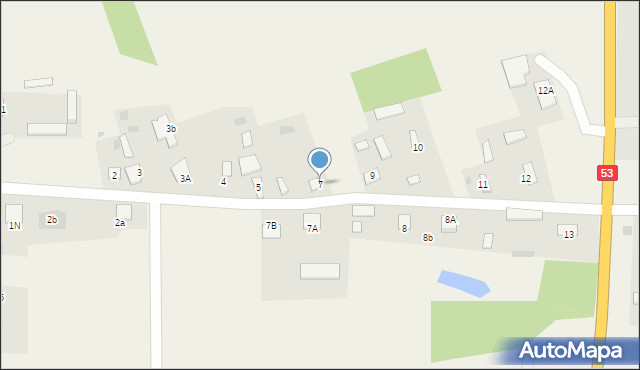 Myszyniec Stary, Myszyniec Stary, 7, mapa Myszyniec Stary