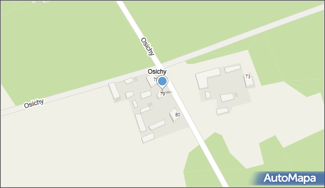 Myszyniec Stary, Myszyniec Stary, 79, mapa Myszyniec Stary