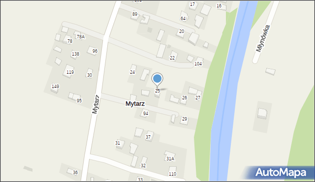 Mytarz, Mytarz, 25, mapa Mytarz