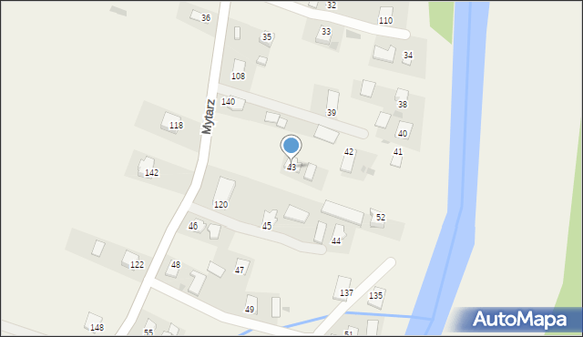 Mytarz, Mytarz, 43, mapa Mytarz