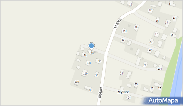 Mytarz, Mytarz, 78A, mapa Mytarz