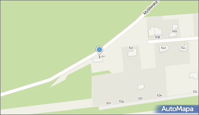 Niedźwiedź, Myśliwska, 9, mapa Niedźwiedź