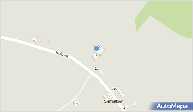 Nowa Ruda, Myśliwska Osada, 3, mapa Nowa Ruda