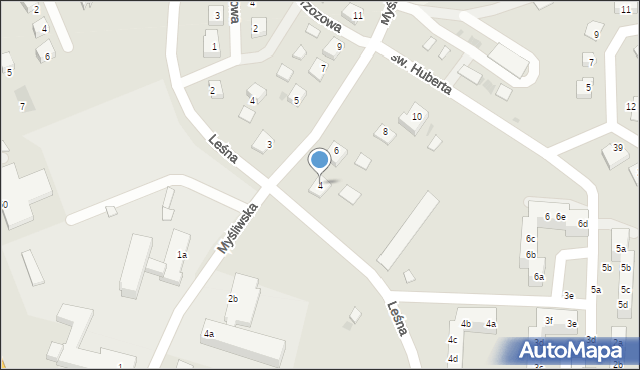 Nowe, Myśliwska, 4, mapa Nowe