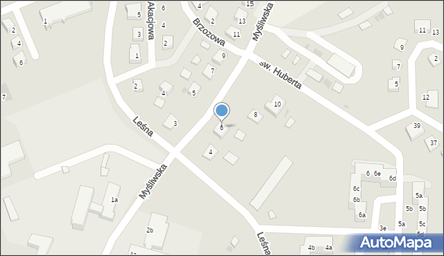 Nowe, Myśliwska, 6, mapa Nowe