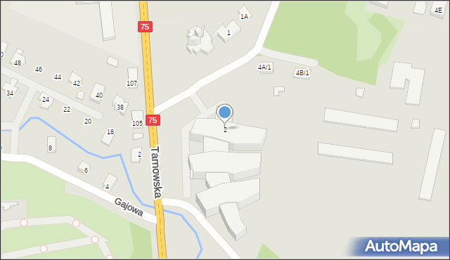 Nowy Sącz, Myśliwska, 2, mapa Nowego Sącza