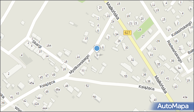 Ostrów Mazowiecka, Mystkowskiego Ignacego, 7, mapa Ostrów Mazowiecka